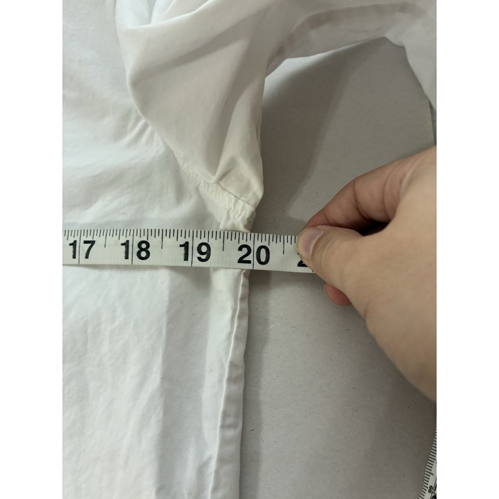 Everlane Popover Top Sz Small Oversized 100% Cotton White Office Casual - Picture 5 of 7